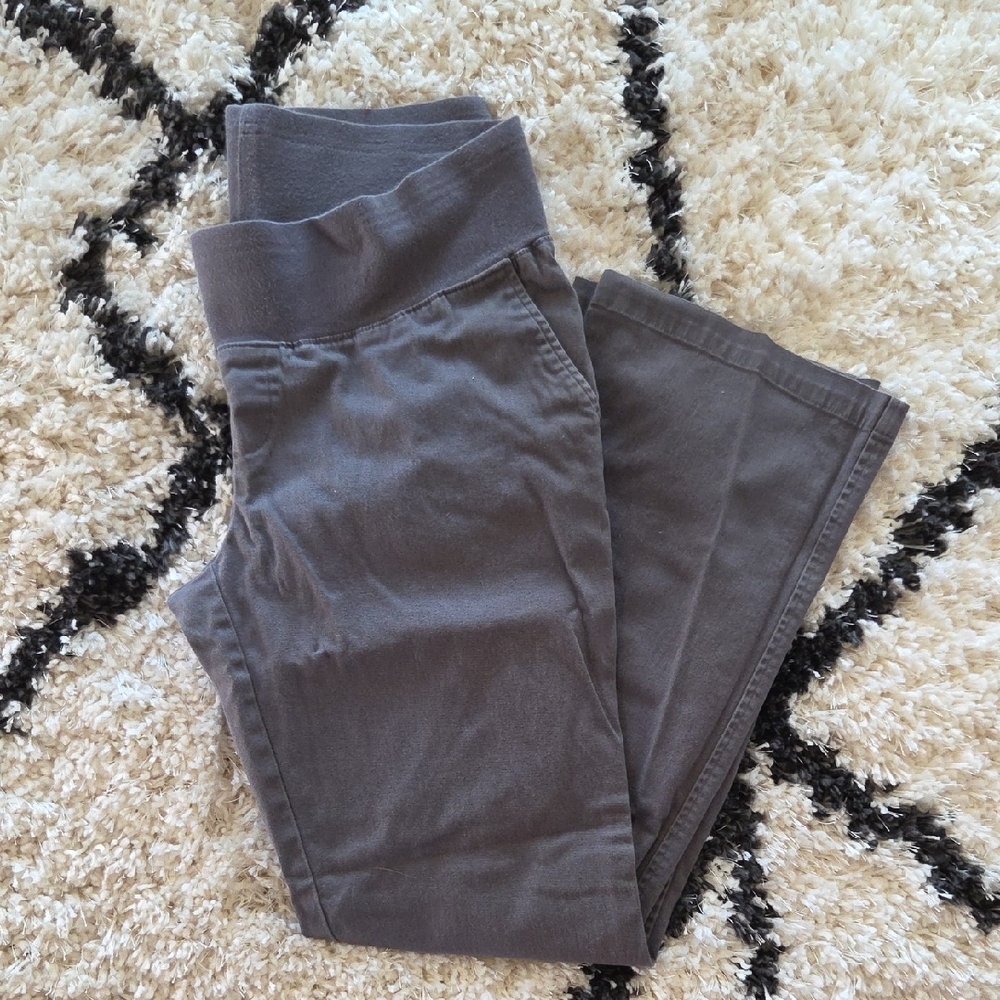 Duo Maternity Gray Flare Jeans